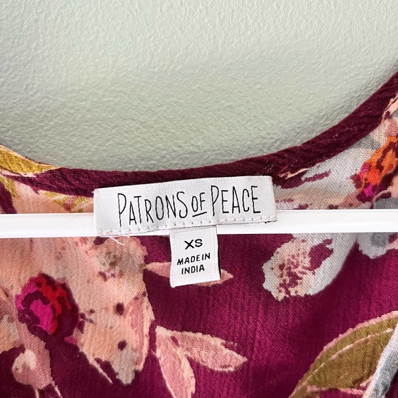 Patrons of Peace Floral XS Wrap Dress - Picture 3 of 5
